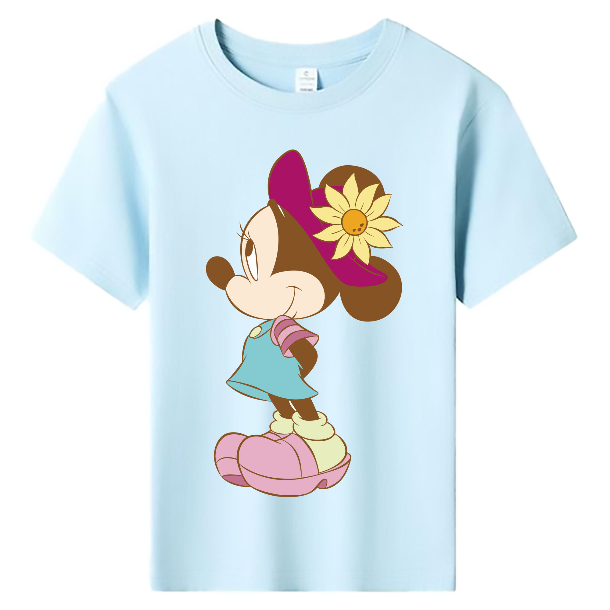 ミッキーマウス Mickey Mouse 綿100％キッズTシャツ（フロントプリント）
